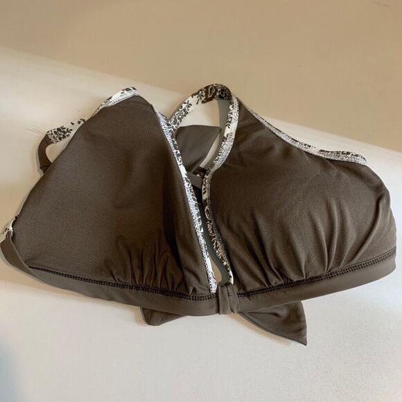 Tommy Bahama Bikini Top Womens XL Extra Large Multi Push Up Tie Back Padded - Picture 9 of 11